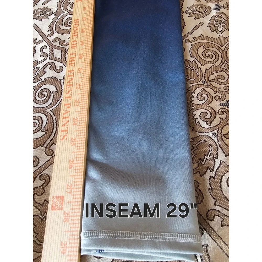 ALO Yoga Airbrush Ombré Gradient Stripe Leggings Blue Black Size M 29